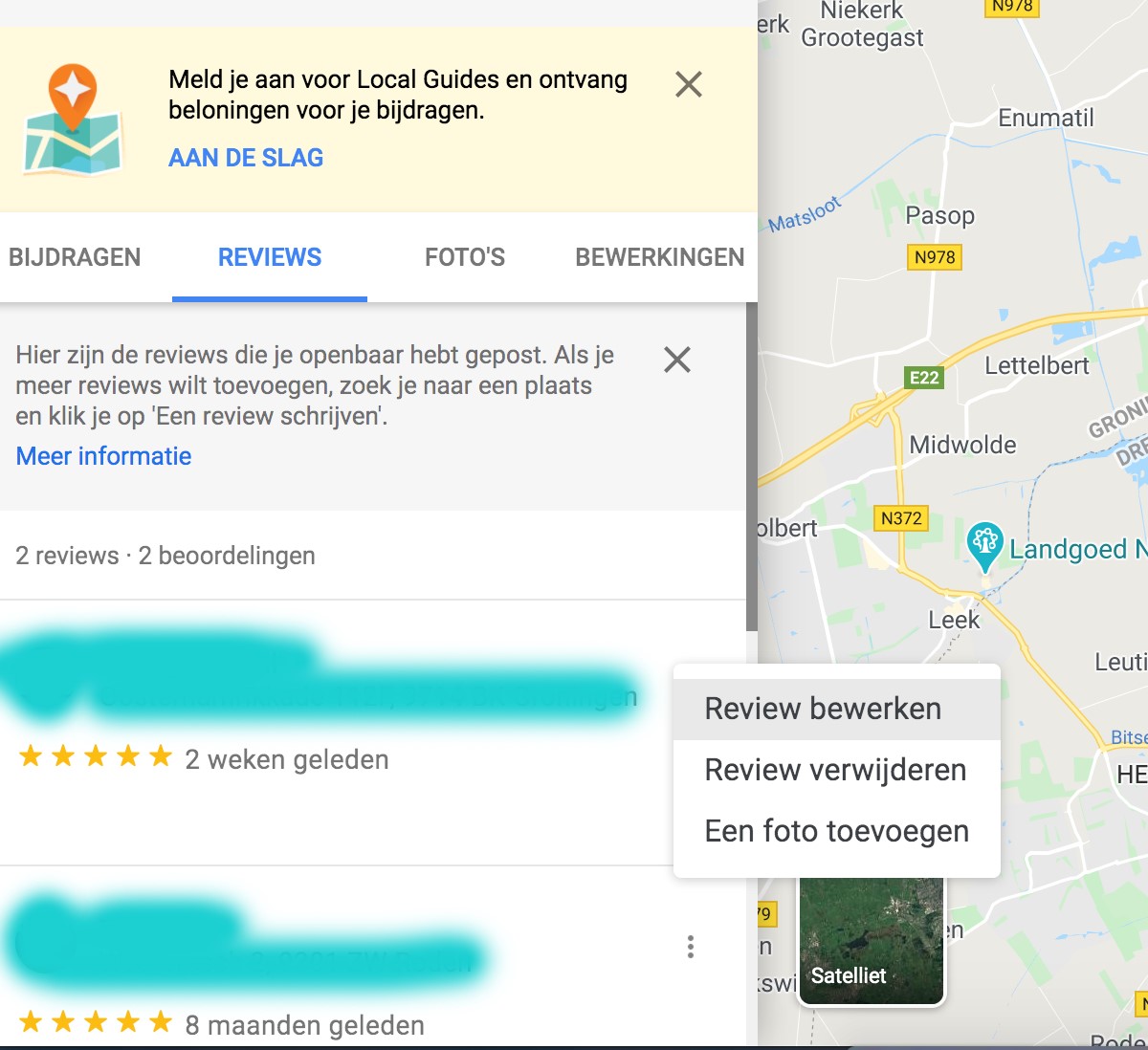 google review verwijderen